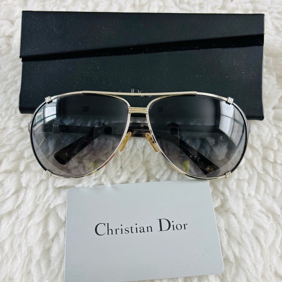 Christian Dior Chicago2 Unisex Gradient Charcoal BlackGunmetal Sunglasses w/case main image 4